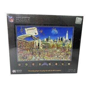 NFL Search Adventure Puzzle Houston Texans Joe Journeyman 500 Pcs 6+ 24"x18"